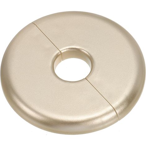 Plaque d'Écussons Auto-Adhésive Ronde 0.65"/16.5mm, Couverture Murale en ABS pour Tuyau d'Eau, Cache Mitigeur Douche Boucles Rosace Robinet Chauffage Plomberie, Doré (1/5)