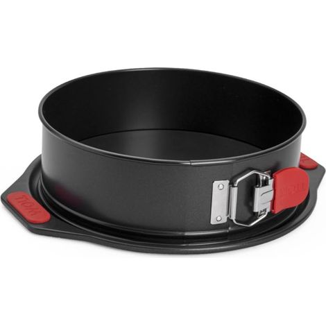 moule à charnière Ø 20 cm – fond étanche, antiadhésif, poignées en silicone – sans PFAS – acier aluminisé – jusqu'à 230 °C – noir (1/5)