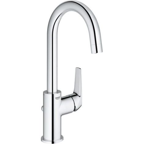 Robinet salle de bains - GROHE Start Flow - Mitigeur monocommande - Taille L - Chromé - Economie d'eau - 23811000 (1/3)