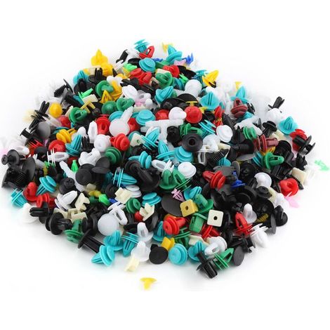 Kit de rivets en plastique pour fixation pare-chocs et logos sponsors, alternative aux clips et supports, facile à retirer, kit de rivets de fixation automobile (1/5)
