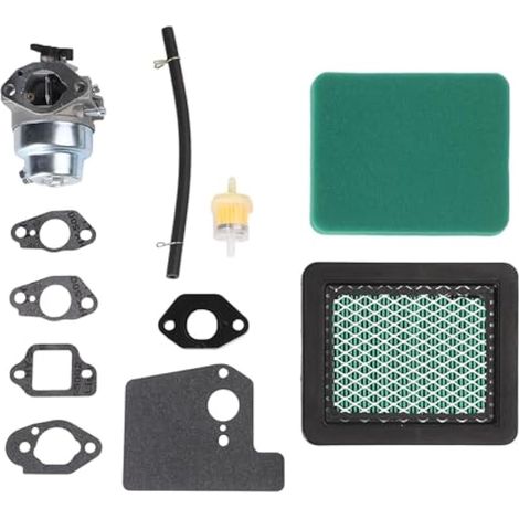 Tondeuse à Gazon Carburateur avec Joint d'étanchéité Kit de Filtre à air pour Honda GCV135 GC135 pour GCV160 GC160 Moteur HRB216 HRR216 HRS216 HRT216 HRZ216 Remplace 16100-Z0L-023 (1/3)