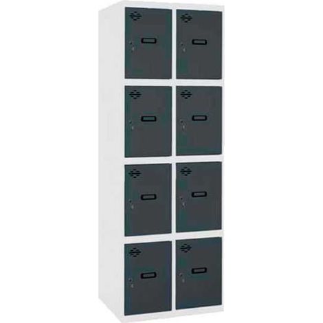 Taquilla 1800x600x500 SIMONLOCKER PROFESIONAL 4 PUERTA 2/8 300 (600)BL/AN marca SIMONRACK