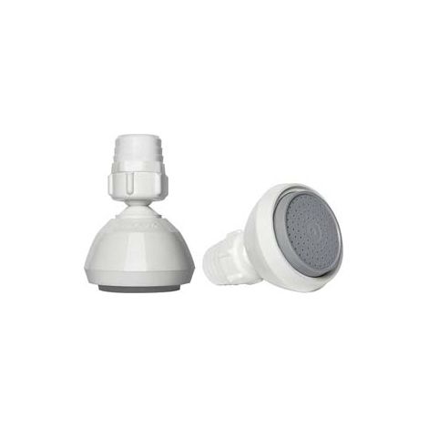 Soffione Doccia in Polipropilene 1/2 Femmina Bianco Siroflex 5 Blister