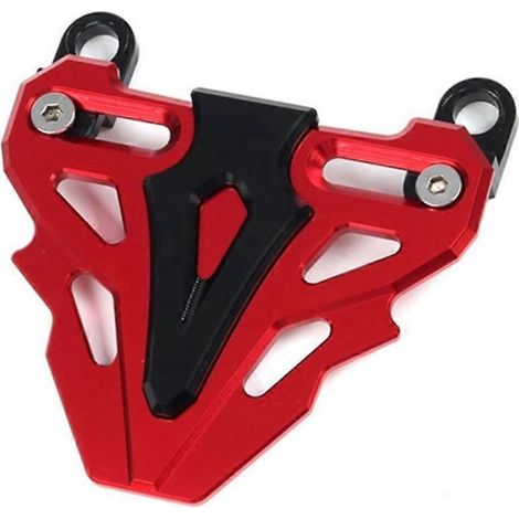 Protection universelle rouge pour étrier de frein à disque avant de moto (1/5)