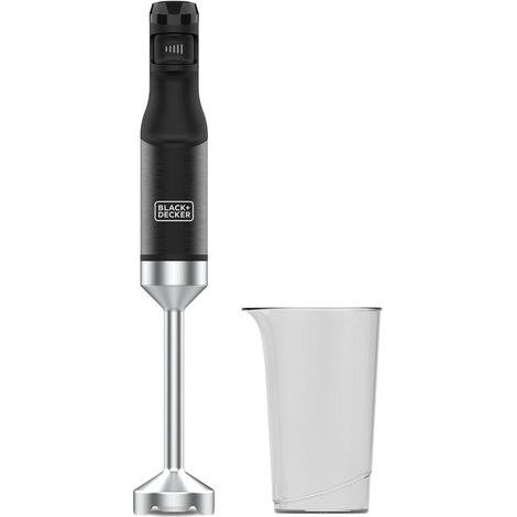 Black & Decker – Mixeur plongeant 1500 W – BXHB1501E – 20 vitesses ajustables – Fonction Turbo – Tasse de mesure incluse – Sans BPA (1/6)