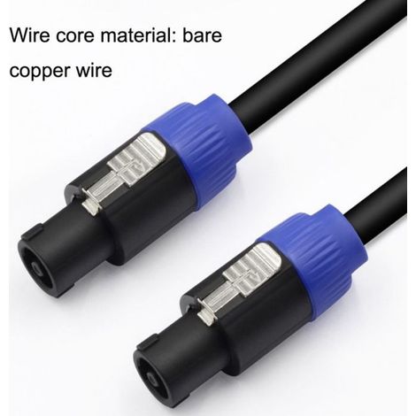 Cable Audio - 4 Coeurs - 5 M - PVC Souple - Cuivre Nu - Pour Studio Et Scène - 1 Pièce (1/5)