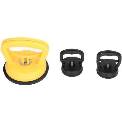 ALLIANDISVentouse,Ventouse en verre robuste pour carreaux de céramique, lève-personne mobile avec poignée pour la réparation de la dépression de la voiture et du téléphone portable, 3 pièces (1/5)
