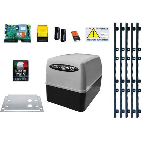 Kit Cancello Scorrevole 230v Kv4 400kg Automazione Automatismo + 5mt Cremagliera