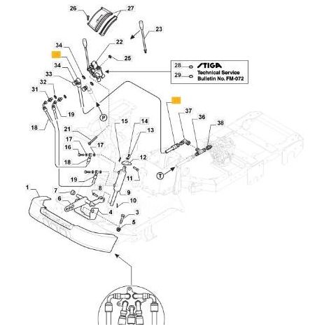 TUBO SCAR.DISTRIB.-GIUNZIONET PFM ORIGINALE STIGA - 387869509/1