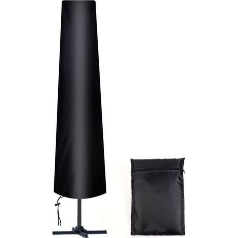 Housse Parasol Droit,210D Oxford Housse de Protection pour Parasol avec Sac de Rangement, Résistant aux Intempéries, aux UV, à la Neige 1832535CM (1/5)