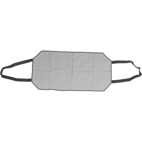 Grand sac à bûches en toile grise pour cheminée intérieure, résistant à l'usure et portable. (1/5)