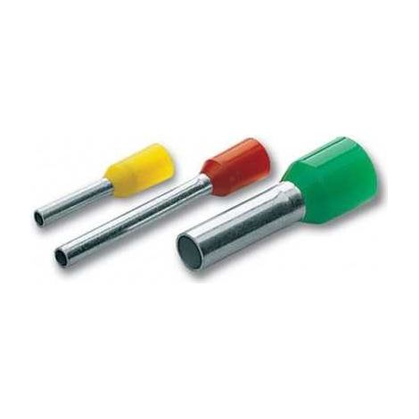 Tubitos terminales tipo Pk Din sección 1,5mm² 8mm (500 piezas)