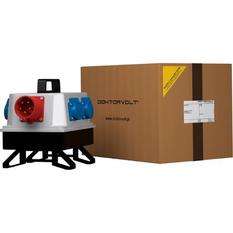 Tableau électrique de chantier, prise de raccordement 16 A BAU 5x230 V Schuko Mennekes Doktorvolt® DV-6138-D (1/5)