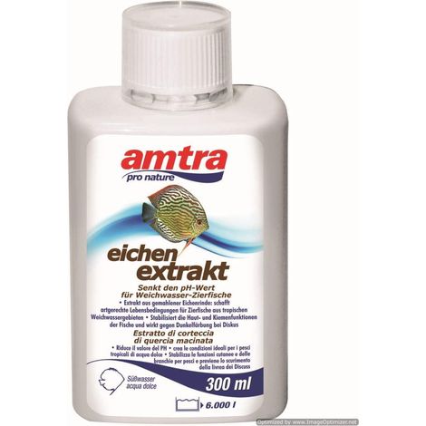 Set 6 pezzi Amtra Eichen Extrakt 150ml: Set 6 pezzi Amtra Eichen Extrakt Biocondizionatore acquari tropicalizzante, acidificante, riduttore del pH