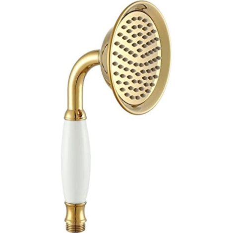 Pommeau de douche victorien en laiton doré grande taille 10,7 cm (1/5)