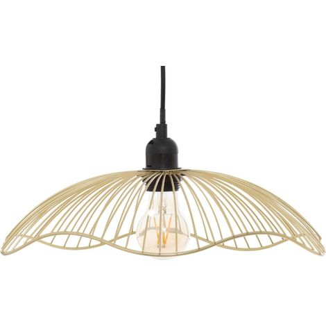 Suspension métal filaire Galt doré D34 (1/5)