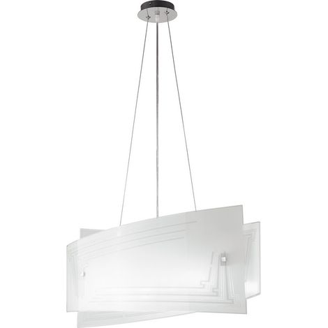 Fan Europe CONCEPT Plafón Colgante 4 Luces Blanco 60x20x30cm (1/3)
