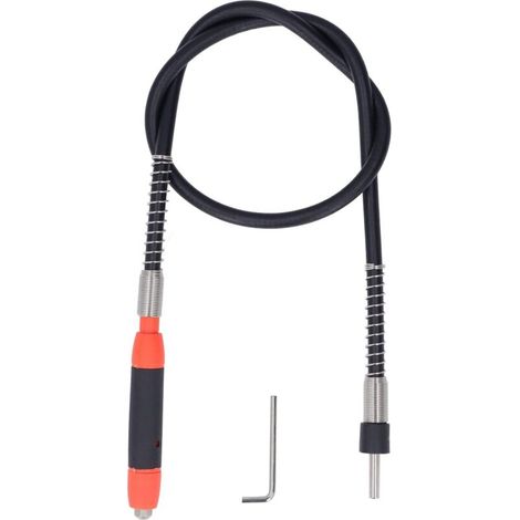 Outils rotatifs à arbre flexible, mandrins de câble d'extension de perceuse flexibles, accessoires à arbre flexible pour la gravure, le meulage et le polissage (1/4)