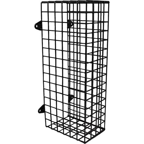 Cage type B - Protection noire en acier contre dommages et vols - 390 x 105 x 155 mm