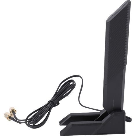Antenne WiFi Eternal avec connecteur SMA, tribande 2,4 GHz, 5,8 GHz et 6 GHz, gain élevé de 12 dBi, antenne d'extension WiFi magnétique SMA (1/5)