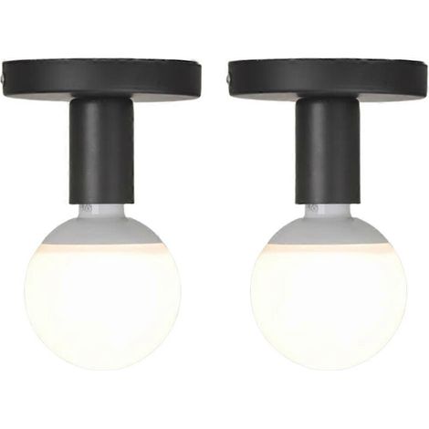 Douille E27, luminaire minimaliste pour couloir, style industriel rétro, plafonnier, applique murale pour chambre ou dressing, luminaires (1/5)