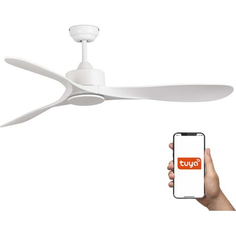 Faro Luzon Grand système intelligent Tuya blanc mat à 3 lames (1/4)