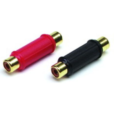 Adaptateur RCA femelle femelle - 1 Rouge 1 Noir