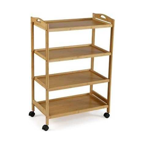 Carro con ruedas 4 baldas 91.5X33.5X60.5CM 21810158 VERSA