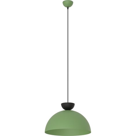 Lampada a Sospensione Lunaro, Metallo, Nero, Verde, 40x140x40 cm