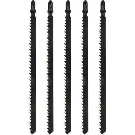 5pcs Lames de Scie Sauteuse T744D 180 mm - Accessoire Professionnel Compatible avec Bosch, Metabo, Scie Sauteuse pour Bois et Métal (1/4)