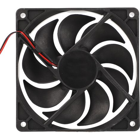 Ventilateur Double Portable 10W 12V 2A pour Poulailler Serre Camping-Car, Alimentation Panneau Solaire