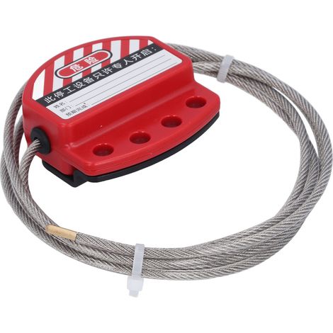 Câble de verrouillage consignation BD L11 4 câbles acier inoxydable 4mm réglable pour maintenance équipement (1/5)