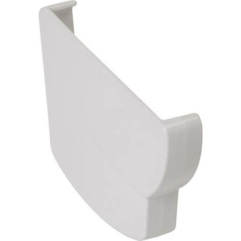 Nicoll – Fond naissance gauche Ovation 28 blanc – Raccord pour gouttière en PVC – Colle pour fermeture efficace – Design esthétique intégré (1/2)