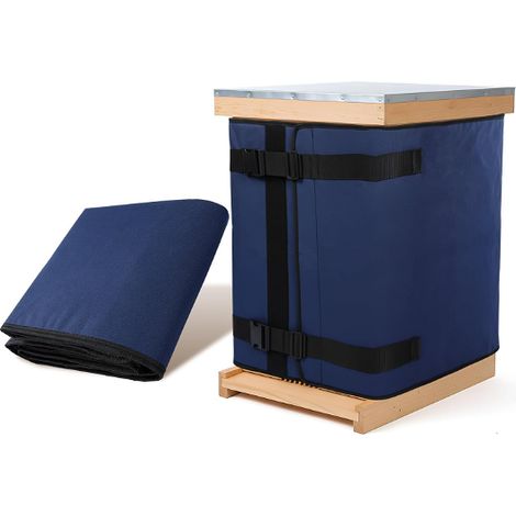 Housse isolante pour ruche 193x60cm Bleu - Tissu Oxford 600D étanche protection hivernale (1/5)