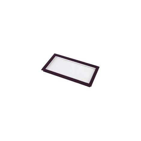 4M – Hublot rectangulaire double parois clair SAN – Dimensions ext. 680 x 373 mm – Pour panneaux épaisseur 40 à 45 mm – Découpe 650 x 343 mm - EXT 680 X