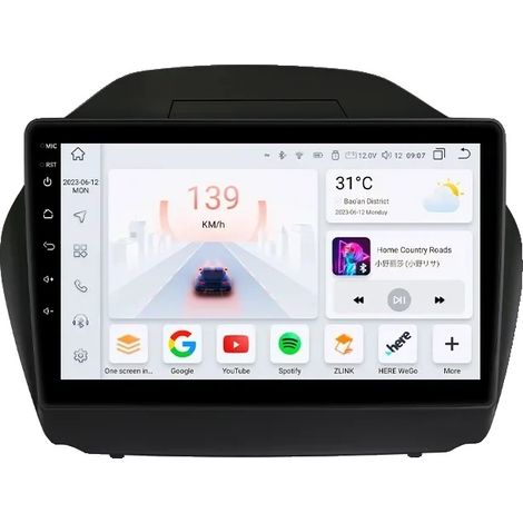 Autoradio, schermo multimediale, compatibile con Hyundai Tucson 2 IX35 2011-2017, S2 A (1/2)