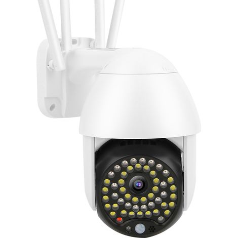 Caméra PTZ Wifi 1080P 50 LED IP66 Vision nocturne couleur, suivi intelligent, alarme, vidéosurveillance pour la sécurité domestique (1/5)