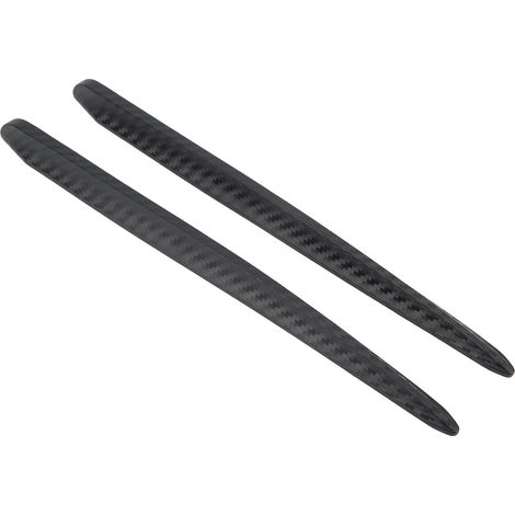Lot de 2 protections d'angle anti-rayures pour pare-chocs avant, en caoutchouc couleur fibre de carbone, universelles pour voiture (1/5)