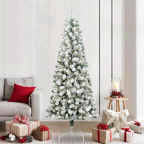 vidaXL Árbol de Navidad artificial con ramas articuladas 210 cm (1/5)