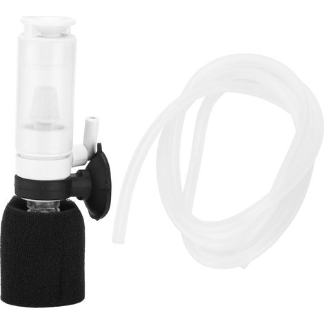 Mini filtro de esponja ultrasilencioso 3 en 1 para acuarios – Plástico, 10 x 3 cm, con manguera de 105 cm (1/5)