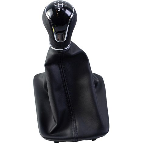Convient pour le remplacement du pommeau de levier de vitesse de la voiture SEAT Leon, accessoires intérieurs avec coutures noires, kit 5 vitesses, une pièce. (1/4)
