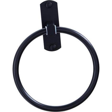 porte serviettes rond en aluminium pour salle de bain porte (1/5)