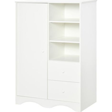Placard armoire MORZINE blanc (1/5)