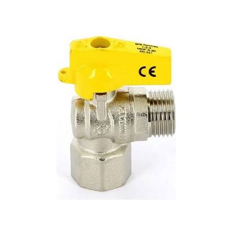 RUBINETTO A SFERA SQUADRA FEMMINA ISO 7   MASCHIO ISO 228 Misura: 1/2" x 1/2"  DN 10