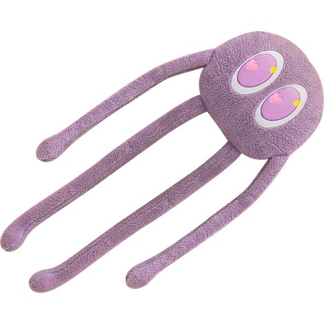 Coussin Poulpe Peluche Forme Mignonne Doux Confortable Jouet Doudou Calamar à 4 Tentacules pour Maison Chambre Bureau Violet 90cm/35,4in, 480g/16,7oz (1/5)