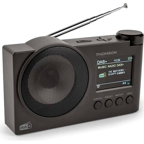 THOMSON Radiosvegia Portatile Bluetooth Dab+ Con Speacker