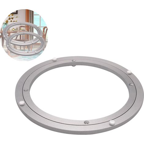 8 inch Aluminum Turntable, Heavy Duty Lazy Susan Turntable, Swivel Bearing Turntable, Elegant Round Dining Table (1/5)