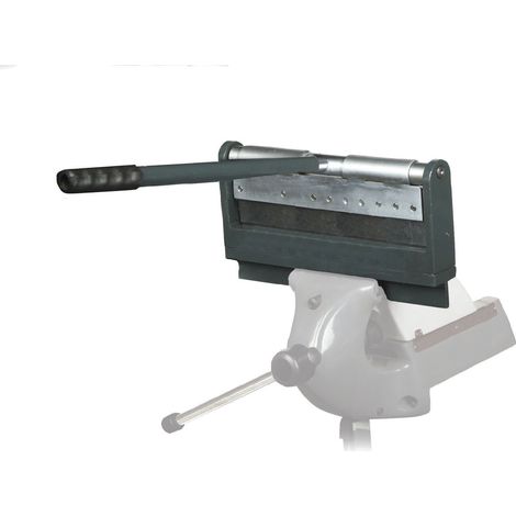 Plieuse mini pour étau d'établi largeur du travail 320 mm épaisseurs jusque 1 mm en acier lame supérieure segmentée Optimum FP30 (1/3)