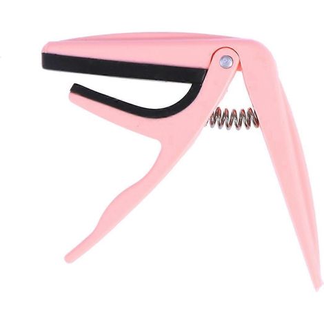 Capodastre professionnel pour ukulélé, changement rapide à une main, en alliage de zinc, accessoires pour ukulélé (rose)-7.00X7.00X1.00CM-Pink