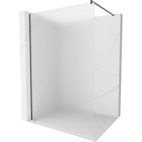 Mexen Kioto Walk-in-Dusche 70 x 200 cm, matt 8 mm, gun metal - 800-070-101-95-30